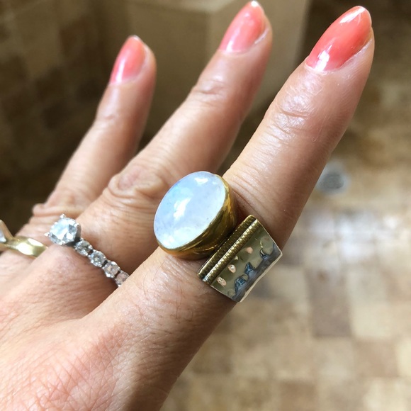 Hand Crafted Jewelry - Ys india 925 silver and gold ring